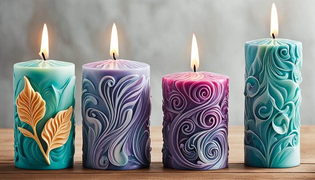 sculpted candles