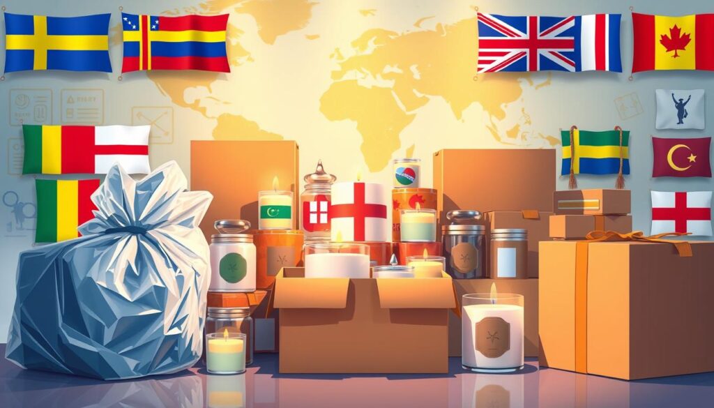 international candle shipping regulations