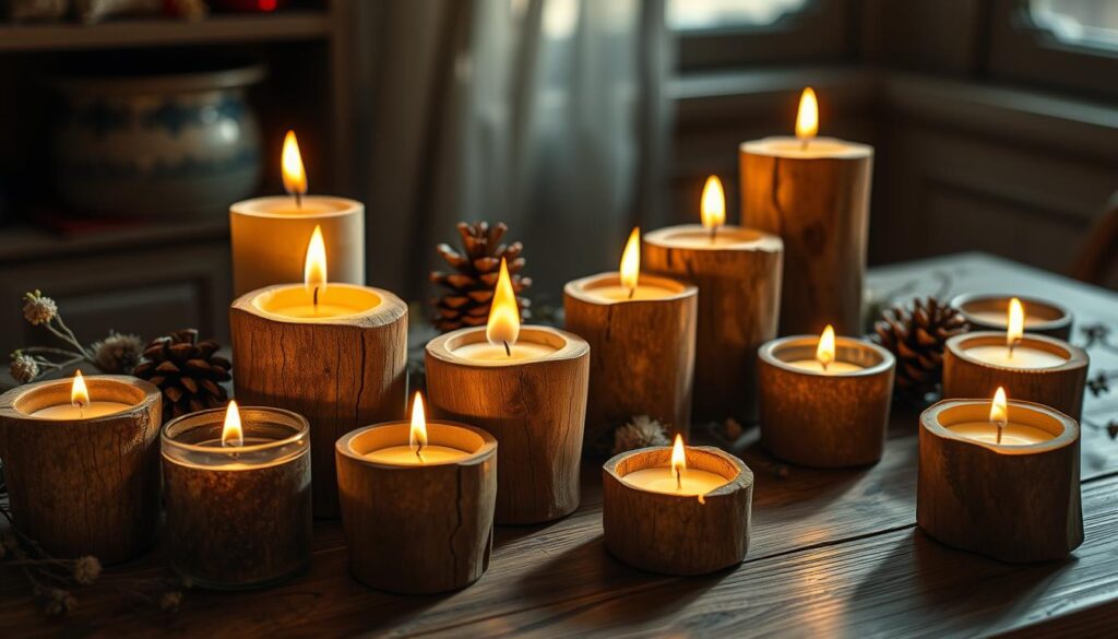 wood wick candles